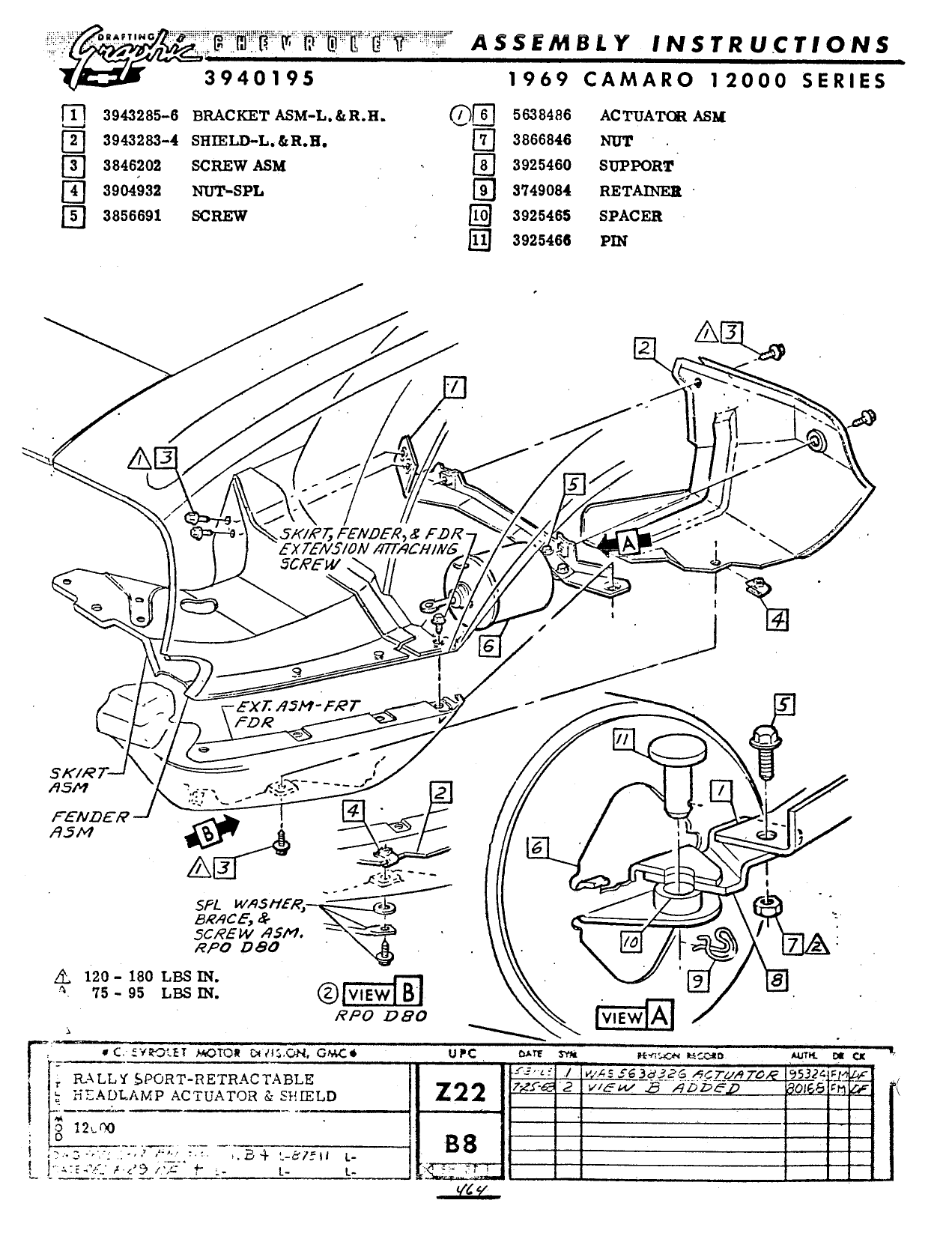Camaro Assembly Manual April 1968