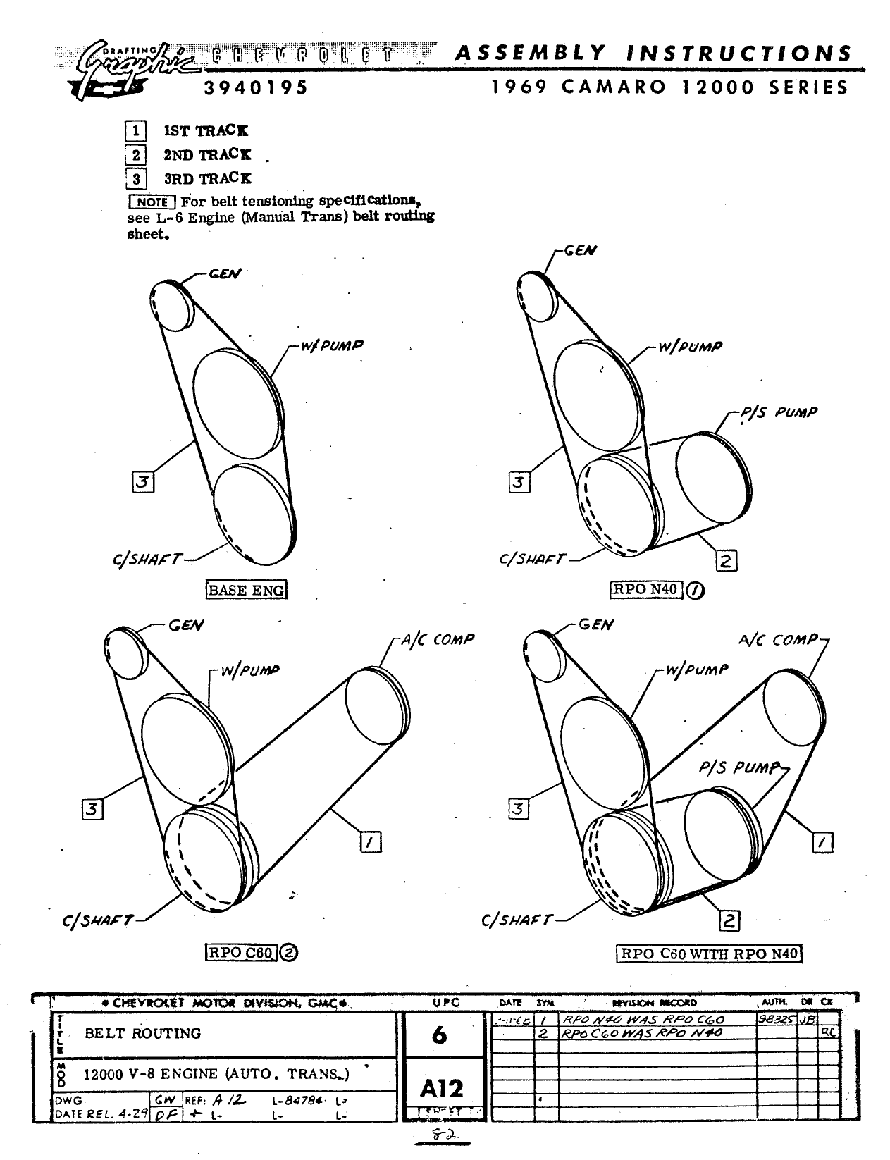 Camaro Assembly Manual April 1968