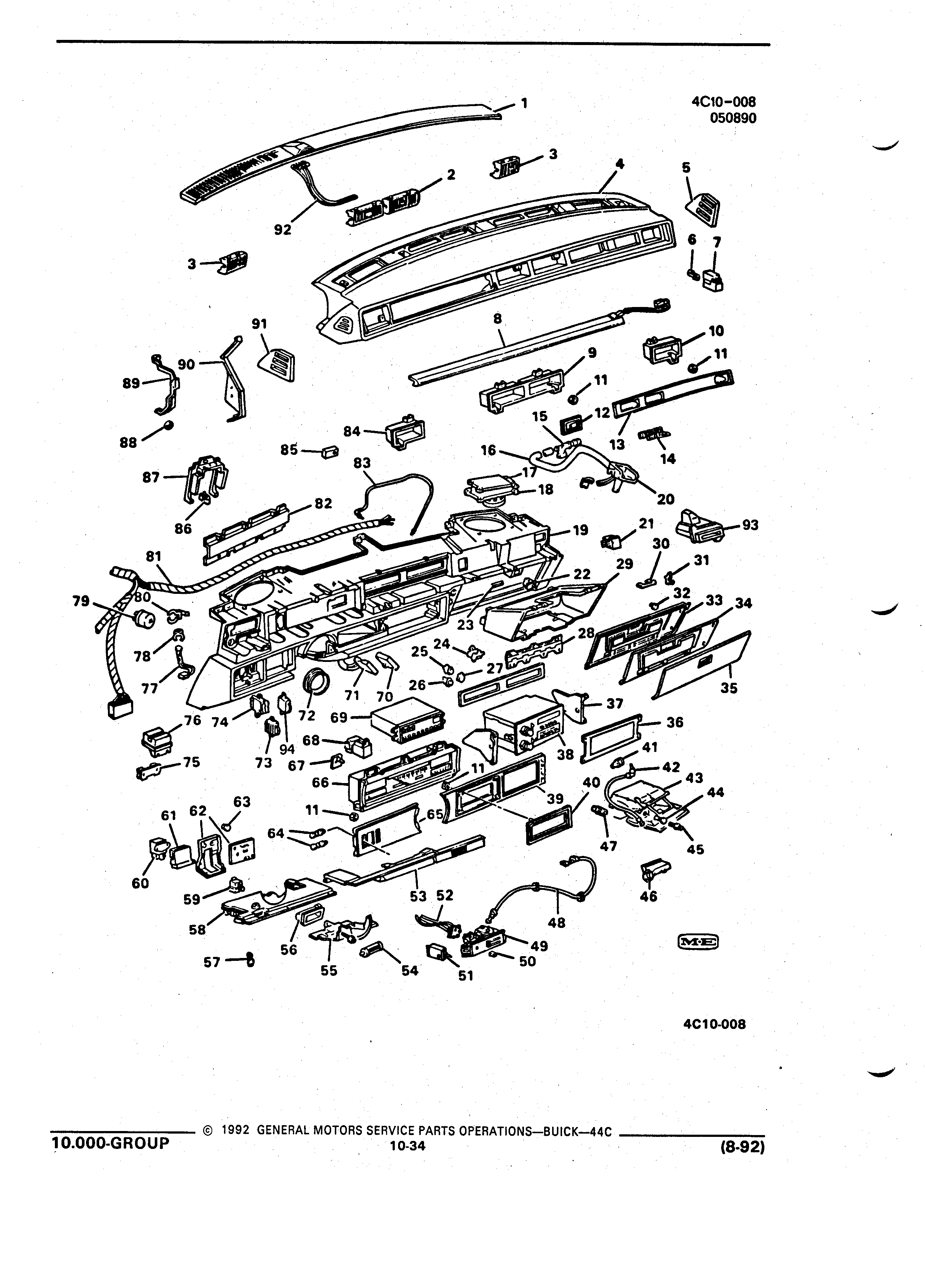 Parts and Illustration Catalog 44C August 1992