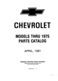 Next Page - Chassis and Body Parts Catalog P&A 11 April 1981